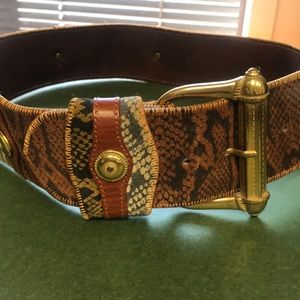 LINEAPELLE BOLD UNIQUE LEATHER BELT